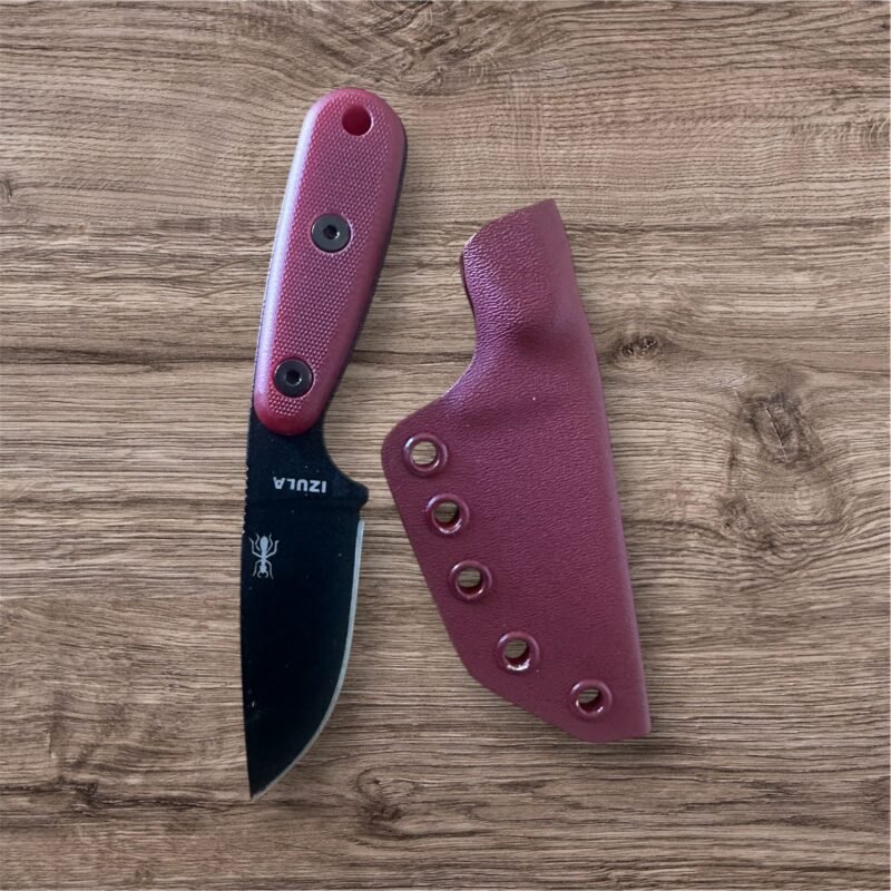 Kydex sheath for ESEE Izula knife with scales
